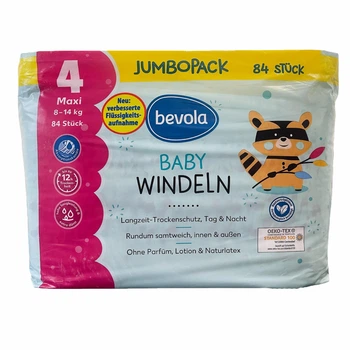 Подгузники Bevola Jumbopack Baby 4 Maxi 8-14 кг 84 шт