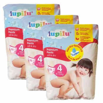 Підгузки-трусики Lupilu Premium 4 Maxi (8-15 кг), 66 шт