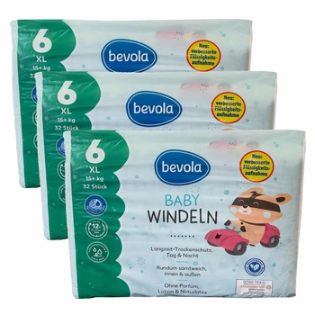 Подгузники Bevola Baby 6 XL 15+ кг 96 шт