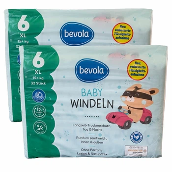 Подгузники Bevola Baby 6 XL 15+ кг 64 шт