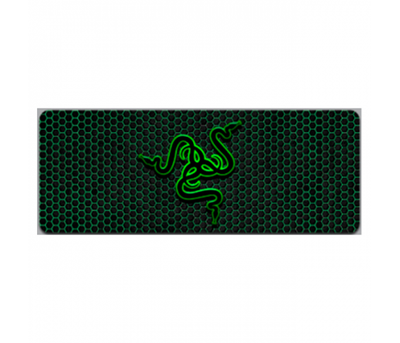 Килимок 400*900 тканинний RAZER 26 з боковою прошивкою, товщина 2 мм, колір Black - Green, Пакет