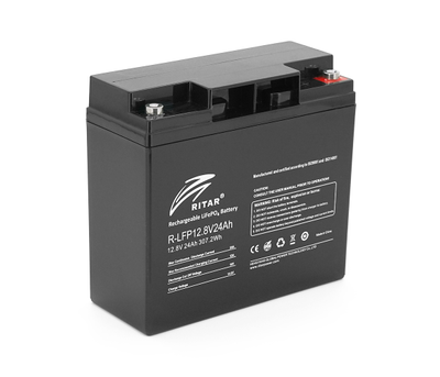 Аккумуляторная батарея Ritar LiFePO4 12,8V 24Ah BMS2P4S ( 180 x 165 x 73 (160) ),3,0kg Q4