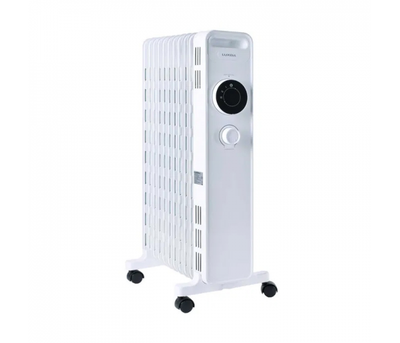 Радіатор масляний LUXELL LUX-1230S, 11 ребер, 3 рівні потужності, 2300 Вт, White, Box