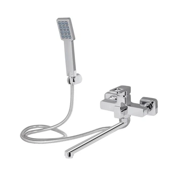 Смеситель для ванны с длинным изливом Lidz Wawel 005 (k35) LDWAW005CRM45389 Chrome однорычажный, хром