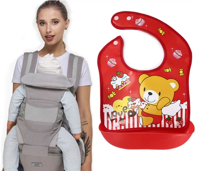 Хипсит, Эрго-рюкзак, кенгуру, переноска Baby Carrier 6в1 Серый слюнявчик-трансформер (vol-9894)