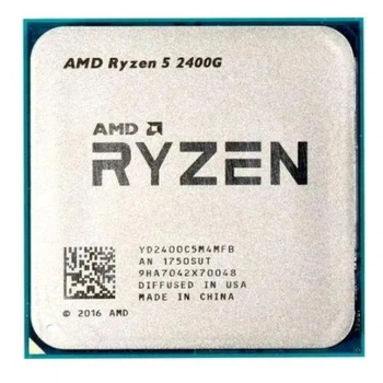Процессор AMD AM4 Ryzen 5 2400G (3.6GHz 4 Core 8 Thread 4Mb Radeon Vega 11) Refurbished Tray