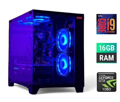 Игровой ПК Gaming PC Tower / Intel Core i9-9900K (8 (16) ядер по 3.6 - 5 GHz) / 16 GB DDR4 / 500 GB SSD / nVidia GeForce GTX 1060, 6 GB GDDR5, 192-bit б/у