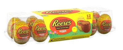 Пасхальные шоколадные яйца Reese's Milk Chocolate Peanut Butter Creme Eggs 12 шт 408г