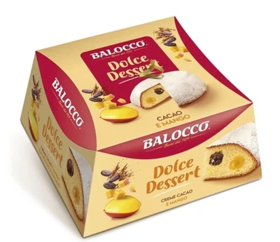 Итальянский кекс Balocco Dolce Dessert Cacao and Mango 650г