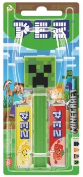 Диспенсер с конфетами Pez Minecraft Creeper 17г