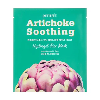 Гидрогелевая успокаивающая маска для лица с экстрактом артишока - PETITFEE & KOELF Artichoke Soothing Face