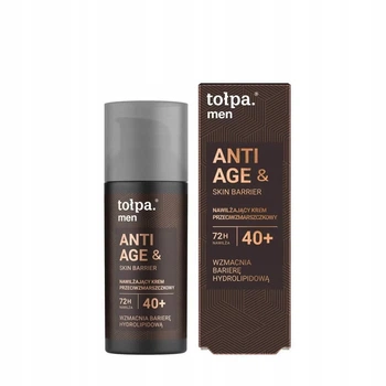 Зволожуючий крем проти зморшок 40+ для чоловіків Tolpa Men anti age & skin barrier 50 мл (5903900965125)