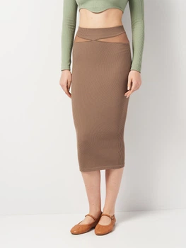 Спідниця жіноча Zara 1014/319 XS/S Коричнева (01014319942103)