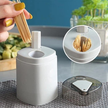 Контейнер тримач для зубочисток Toothpick Box Grey