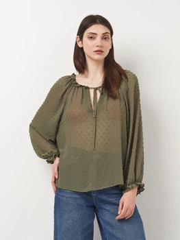Футболка жіноча Zara 7969/685 XS Хакі (07969068505014)