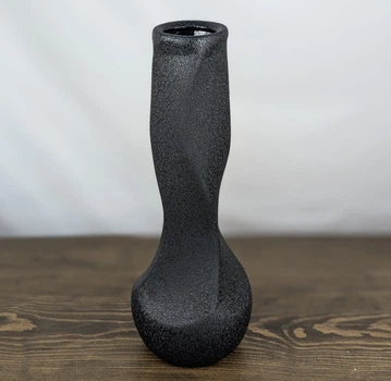Ваза Nana Ceramics Самбука шовк Чорна 42 см
