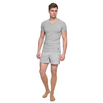 Гольфи компрессійні Soloventex Comfort, 2 клас, чоловічі, шкарпетка, бежеві, арт. 221-232/221-242, S, Зріст 180-195