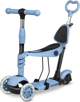 Самокат дитячий RICOKIDS Todi триколісний Синьо - сірий (5903890611675)