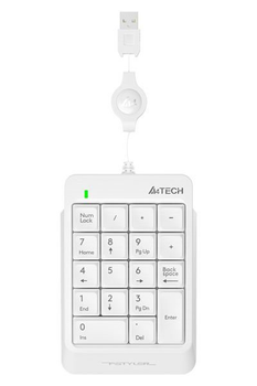 Клавіатура дротова A4Tech Fstyler FK13 Numeric Keypad USB White (4711421952897)