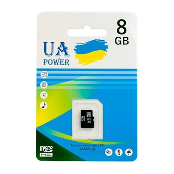 Карта пам'яті UA POWER 8Gb Class 10 без адаптера