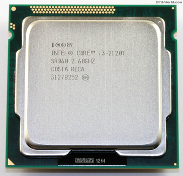 Процесор LGA1155 Sandy Bridge Intel Core i3 2120T 2x2.60GHz 3m Cashe HD Graphics 2000 5GT\s 35W Б\В