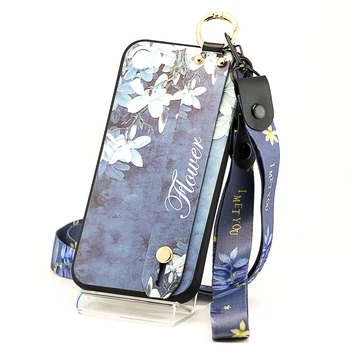 Чехол Lanyard для Iphone XR бампер с ремешком Navy