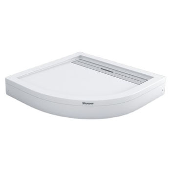Душевой поддон Shower Drop Oval 90x90x15 см акриловый полукруглый низкий