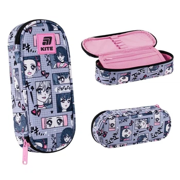 Пенал для девочки без наполнения Kite Anime Girl K25-599-9