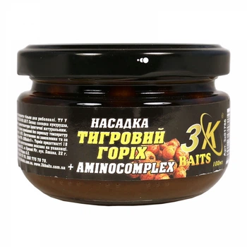 Насадка 3KBaits Тигровый орех Premium Aminocomplex 100мл (3к01786)