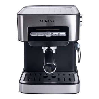 Кофеварка с трубкой для молока 1.6 л кофемашина для дома 850 Вт Sokany SK-6862