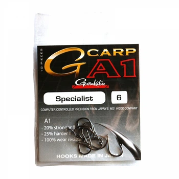 Крючок GAMAKATSU A1 G-CARP SPECIALIST №6, в уп. 10шт (3KB5020)