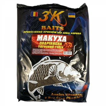 Прикорм 3KBaits Жменька смажена подрібнена Тигровий горіх 1000г (3KB1855)