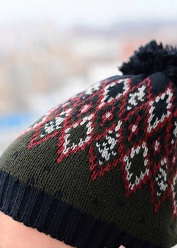 Шапка підліткова TU з візерунком 52-56 синяя