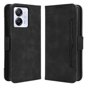 Чехол-книжка с кармашками Deexe Wallet Stand для Blackview Color 8 / Oscal Modern 8 - Black