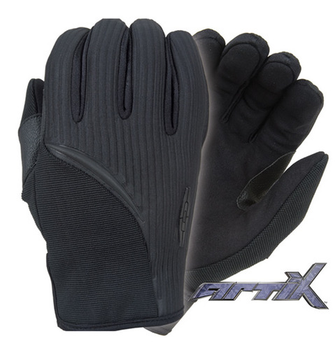 Зимние кевларовые тактические перчатки с защитой от порезов Damascus ARTIX™ - winter cut resistant w/ Kevlar , Hydrofil & Thinsulate insulation DZ-10 X-Small, Чорний