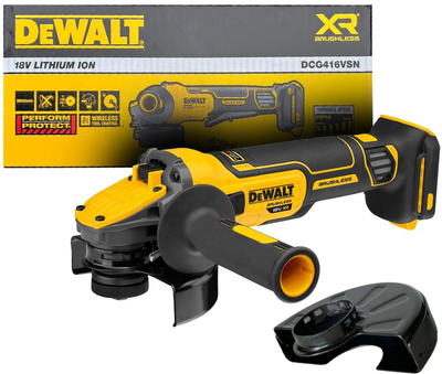Шлифмашина угловая аккумуляторная бесщеточная DeWalt 18 В (DCG416VSN)
