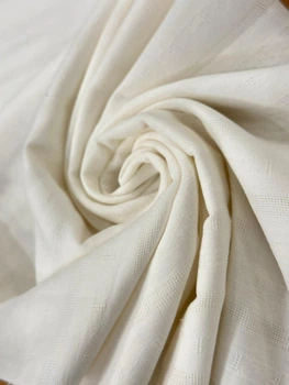 Ткань Батист мережка полоса белый 90грм2 145см 1пог.м. (593-3024-1№White)