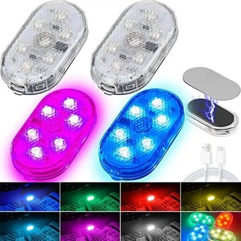 Мини-светильник для авто с сенсором LED подсветка USB Type-C 2 шт