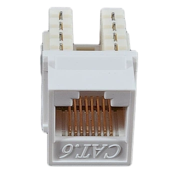 Модуль KeyStone RJ45 UTP, кат. 6, 110, Slim, W – 16.6 мм, белый EPNew 6KTVM-U0WH