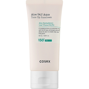 Сонцезахисний крем Cosrx Aloe 54.2 Aqua Tone-Up Sunscreen SPF50+/PA++++ зволожуючий 50 мл