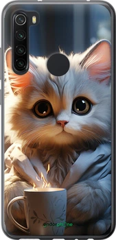 Чохол на Xiaomi Redmi Note 8 White cat "5646u-1787"