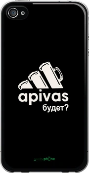 2D пластиковый чехол на iPhone 4s А пивас "4571t-12-70447"