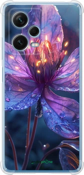Силикон с усиленными углами чехол на Xiaomi Redmi Note 12 Pro+ 5G Магический цветок "6038sp-3612-70447"