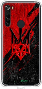 Силікон із посиленими кутами чохол на Xiaomi Redmi Note 8 Герб v4 "5293sp-1787-70447"