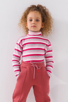 Водолазка с узором детская Happy Kids 4480 122 см Розовый