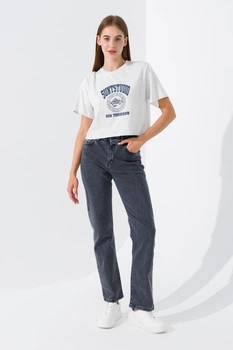 Джинси Regular fit жіночі Zeo Basic 4417 36 Сірий