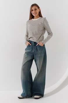 Джинси Baggy жіночі Zeo Basic 4708 36 Синій