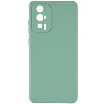 Кольоровий силіконовий чохол із захистом камери на Xiaomi Poco F5 Pro (Зелений / Menthol) Epik (170059)