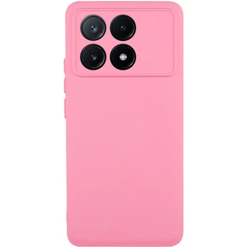 Чехол Getman Velvet Touch с защитой камеры для Xiaomi Poco X6 Pro Розовый / Pink
