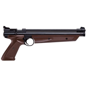 Пневматичний пістолет Crosman American Classic P1377BR коричневий мультикомпресійний 183 м/с